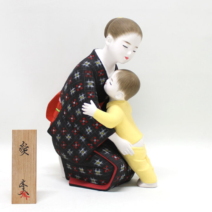 楽天市場】【博多人形】【美人物（座姿）】『愛 文夫作』 : 藤田人形 