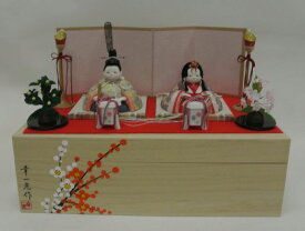【藤田人形限定商品】【雛人形】【親王飾り】『幸一光作　木目込親王飾り』【結いひな】