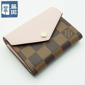 ルイヴィトン LOUIS VUITTON N60167 ポルトフォイユ ゾエ ダミエ ローズバレリーヌ 三つ折り 財布 レディース 質屋 【中古】