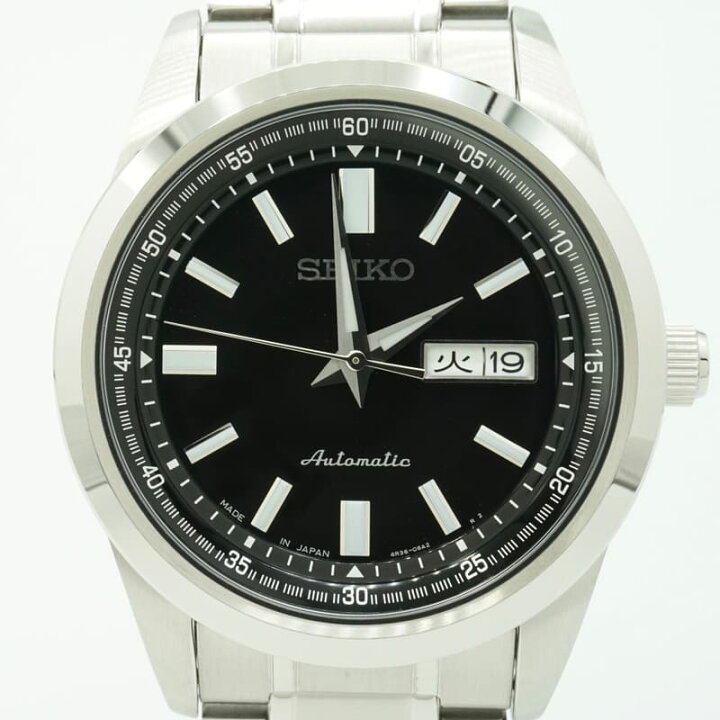 楽天市場】セイコー SEIKO 4R36-05Z0 メカニカル 裏スケルトン 黒文字 