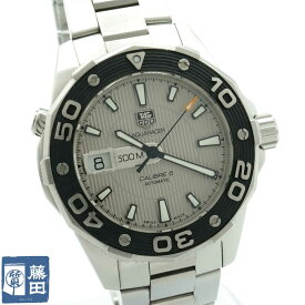 TAG Heuer タグホイヤー アクアレーサー WAJ2111 キャリバー5 自動巻き デイト 回転ベゼル 裏スケルトン メンズ 質屋 【中古】