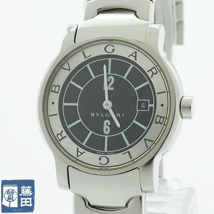 楽天市場】BVLGARI ブルガリ ソロテンポ ST29S デイト クォーツ 黒文字  