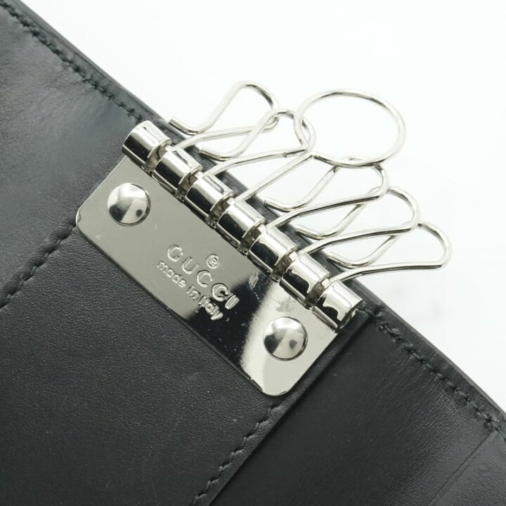 楽天市場】グッチ GUCCI 473924 グッチシマ 6連 キーケース ブラック  