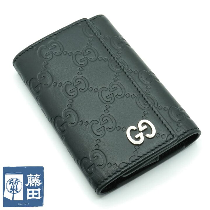 楽天市場】グッチ GUCCI 473924 グッチシマ 6連 キーケース ブラック  
