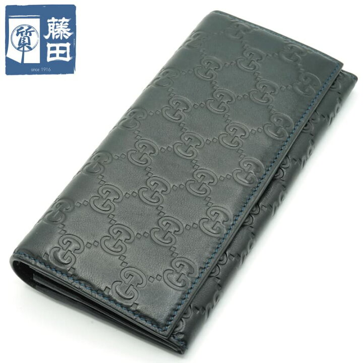 楽天市場】グッチ GUCCI 233154 グッチ シマ レザー ブブラック 長財布  