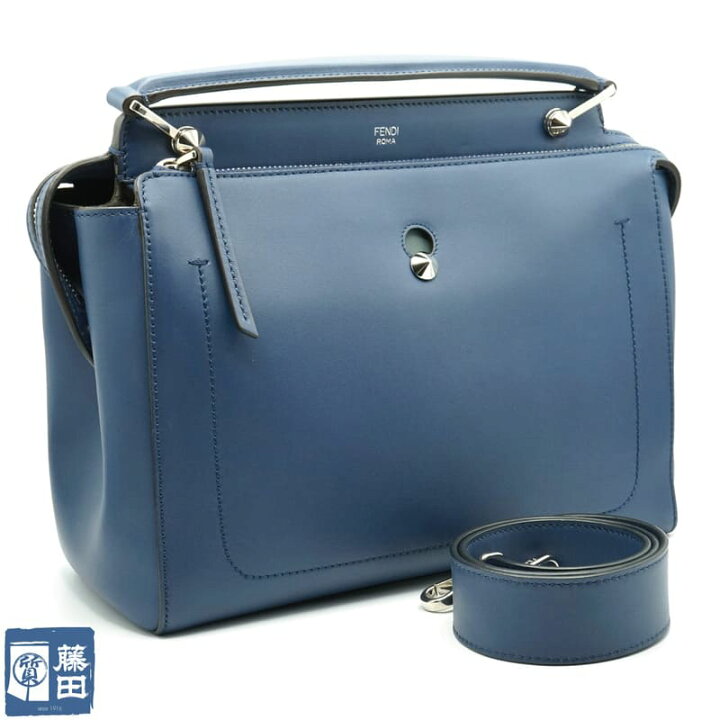 楽天市場】フェンディ FENDI 8BN293 ドットコム ネイビー ハンドバッグ  