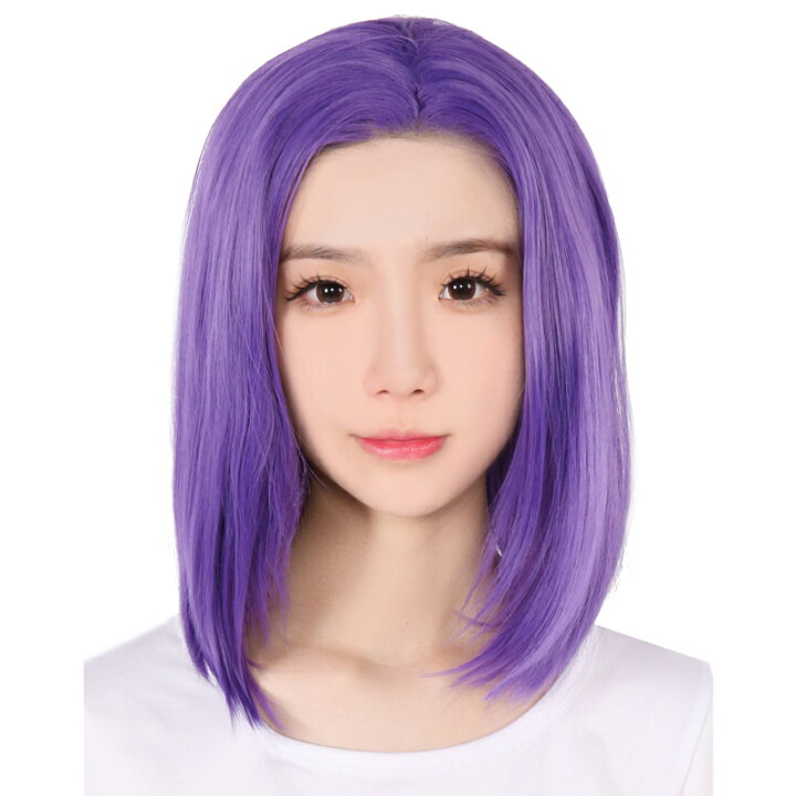 楽天市場 オールバック ウィッグ ロング フルウィッグ 男装 生え際 自然 フロントレース フルウイッグ ハロウイン ウイッグ 紫髪 富士達 ふじたつ オールバック アイリス F13 3 富士達楽天市場店