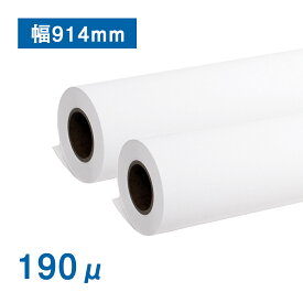 中厚手マットコート紙(190μ) A0(幅914mm)×40M 2本セット