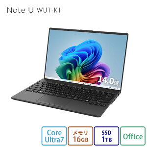 yEVi:zm[gp\R officet Vi  xm FMV Note U WU1-K1 yFMV UA-K1x[Xfz Copilot+PC 14.0^ Windows11 Home Core Ultra 7 16GB SSD1TB office ڃf RK_WU1K1_A006