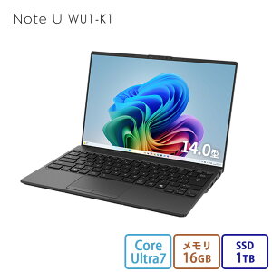 yEVi:zm[gp\R Vi  xm FMV Note U WU1-K1 yFMV UA-K1x[Xfz Copilot+PC 14.0^ Windows11 Pro Core Ultra 7 16GB SSD1TB ڃf officeȂ RK_WU1K1_A009