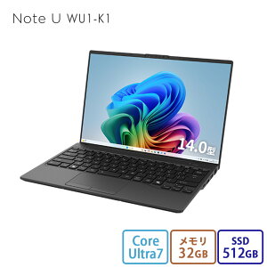yEVi:zm[gp\R Vi  xm FMV Note U WU1-K1 yFMV UA-K1x[Xfz Copilot+PC 14.0^ Windows11 Pro Core Ultra 7 32GB SSD512GB ڃf officeȂ RK_WU1K1_A017
