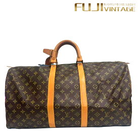 【中古】LOUIS VUITTON ルイ ヴィトン モノグラム キーポル55 ボストンバッグ ハンドバッグ 旅行カバン トラベルボストン ハローキティプレゼント付き