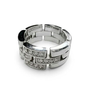 �y�ۏ؏��t�z�J���e�B�G Cartier �}�C���� �p���e�[�� �����O 3���E �_�C�������h K18WG 750WG �z���C�g�S�[���h 9�� #49