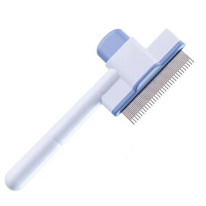 ペット用 痛くない ヒーリングブラシ スリッカーブラシ 長毛・短毛種 くし ワンマッサージしながら抜け毛除去 ボタンを押して抜け毛が簡単に取れる ペットグルーミングブラシ 猫・犬兼用