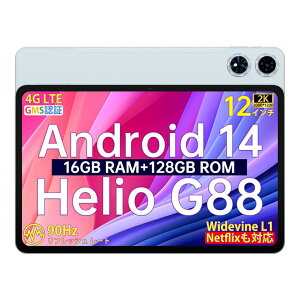 TECLAST T60 Plus Android14 ^ubg 12C` 90HztbV[g Helio G88IN^RA CPU Widevine L1Ή ^ubg 2K IPS 2000*1200 𑜓x 16GB+128GB+1TB TFg SIMt[ ^ubg 4G LTE 5G Wi-Fi 