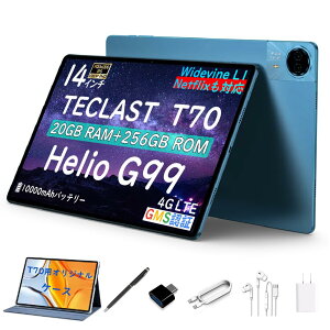 TECLAST T70  14C` ^ubg Android 14 OSAHelio G99 IN^RA 2K IPS 1920*1200 𑜓xASIMt[ ^ubg 20GB+256GB+1TB TFgAWidevine L1Ή 10000mAheʃobe[ 18W PD}[d Q[