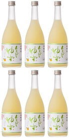 【在庫処分品・10％OFF】【柚子酒】梅乃宿　あらごしクールゆず　8度　720ml×6本セット！冷蔵保管品※5月～10月はクール便配送※11月～4月は常温便配送【梅の宿】【梅乃宿酒造】【ゆずリキュール】[■]