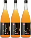 八海山の原酒で仕込んだうめ酒　13度　1800ml×3本セット！【黒ラベル】