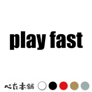 �J�b�e�B���O�X�e�b�J�[ play fast �p�� �X�|�[�c �S���t ���������� ���� �傫��