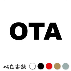 カッティングステッカー OTA 太田 おおた 苗字 名字 姓 名前 表札 ローマ字 英語 ネームプレート 看板 シール ステッカー 特大 大きい