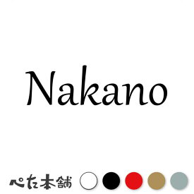カッティングステッカー Nakano 中野 なかの 苗字 名字 姓 名前 表札 ローマ字 英語 ネームプレート 看板 シール ステッカー 特大 大きい