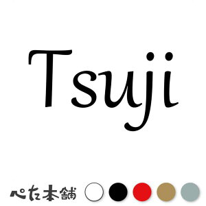 カッティングステッカー Tsuji 辻 つじ 苗字 名字 姓 名前 表札 ローマ字 英語 ネームプレート 看板 シール ステッカー 特大 大きい
