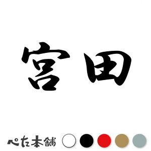 カッティングステッカー 宮田 苗字 名字 姓 名前 表札 ネームプレート 判子 漢字 看板 シール ステッカー 特大 大きい