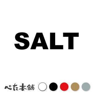 カッティングステッカー SALT (A) 塩 ソルト キッチン 容器 ラベル 表記 表示 冷蔵庫 調味料 おしゃれ 英語 岩塩 キャンプ 特大 大きい