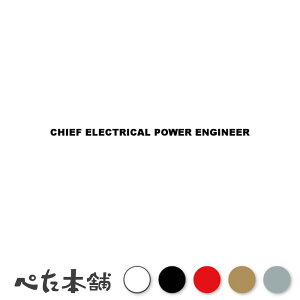 JbeBOXebJ[ CHIEF ELECTRICAL POWER ENGINEER dCCZp V[ p E  傫