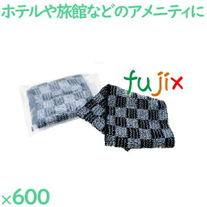 ボディタオル かため 柄付ボディタオル 市松柄 600個(25個×24袋)/ケース BT-35