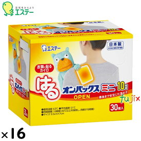 使い捨てカイロ ミニ はるオンパックスミニ 480個（30個×16）／ケース 45105　エステー