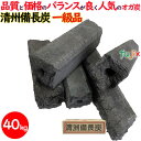 清州備長炭 オガ炭 40kg（10kg×4箱）1級品 炭 練り炭 成形炭 おが炭 オガ備長炭 防災用 燃料 飲食店 焼肉 業務用