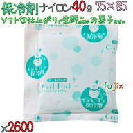 【ポイント5倍 要エントリー】【5ケース分】保冷剤 業務用 ナイロン 40g NA40 2600個（520個／ケース×5…