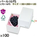 【ポイント5倍 要エントリー】ぶどう 化粧箱 LTO-16FS パール16 FS 100個(25×4)／ケース フルーツ用 ギフト用 ギフト…