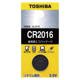 （まとめ買い）東芝 リチウムボタン電池 CR2016EC 00032938 〔×10〕【北海道・沖縄・離島配送不可】