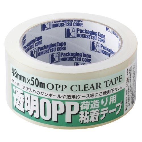 今日人気の （まとめ買い）ホクセツＣＰ 透明OPP粘着テープ 1箱(50巻入