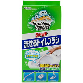 ジョンソン スクラビングバブル 流せるトイレブラシ 本体1本+つけかえ4個 トイレクリーナー シャット【北海道・沖縄・離島配送不可】