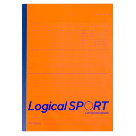 （まとめ買い）ナカバヤシ ロジカル・スポーツノート B5 30枚 オレンジ ノ-B590AOR 〔10冊セット〕 【北海道・沖縄・離島配送不可】