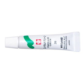（まとめ買い）サクラクレパス 絵の具 マット水彩 ラミネートチューブ 5ml 単色 エメラルドグリーン EMW#26 〔10個セット〕 【北海道・沖縄・離島配送不可】