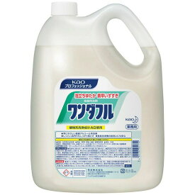 （まとめ買い）花王 食器用洗剤 ワンダフル 4.5L 業務用 051752 〔×3〕 【北海道・沖縄・離島配送不可】