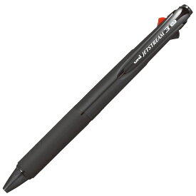 （まとめ買い）三菱鉛筆 ジェットストリーム 3色ボールペン 0.7mm 軸透明ブラック SXE340007T.24 〔5本セット〕【北海道・沖縄・離島配送不可】