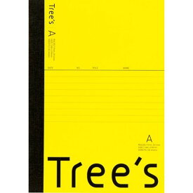 （まとめ買い）キョクトウ ノート Tree's A5 A罫 7mm横罫 30枚 イエロー UTRAA5Y 〔10冊セット〕【北海道・沖縄・離島配送不可】