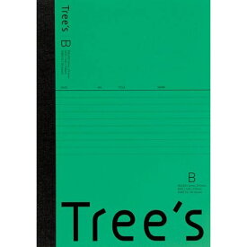 （まとめ買い）キョクトウ ノート Tree's A5 B罫 6mm横罫 30枚 グリーン UTRBA5G 〔10冊セット〕【北海道・沖縄・離島配送不可】