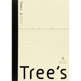 （まとめ買い）キョクトウ ノート Tree's セミB5 A罫 7mm横罫 増量50枚 クリーム UTR5AC 〔10冊セット〕【北海道・沖縄・離島配送不可】