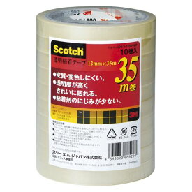 （まとめ買い）スリーエム 透明粘着テープ500シリーズ(大巻) 500-3-1235-10P 〔×5〕【北海道・沖縄・離島配送不可】
