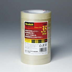 （まとめ買い）スリーエム 透明粘着テープ500シリーズ(大巻) 500-3-1535-10P 〔×3〕【北海道・沖縄・離島配送不可】