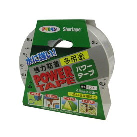 （まとめ買い）アサヒペン パワーテープ 48mm×25m ホワイト 〔×3〕【北海道・沖縄・離島配送不可】