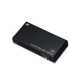 ラトックシステム 4K60Hz対応 1入力2出力 HDMI分配器(動作モード機能付) RS-HDSP2M-4K