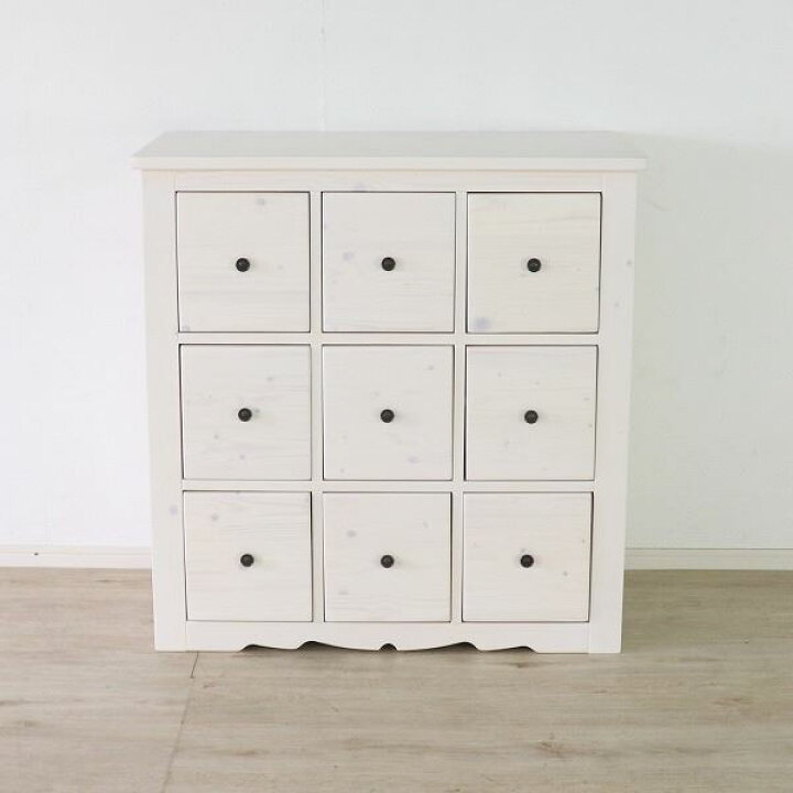 楽天市場】多引出チェストWH ホワイト 組立品 : フジックス