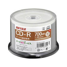 バッファロー 光学メディア CD-R PCデータ用 700MB 法人チャネル向け 50枚+5枚 RO-CR07D-055PWZ